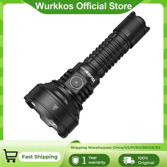 Lampe Torche Tactique Wurkkos Rechargeable pour Pêche Nocturne et Activités Extérieures Occasions Spéciales Sécurité Durables