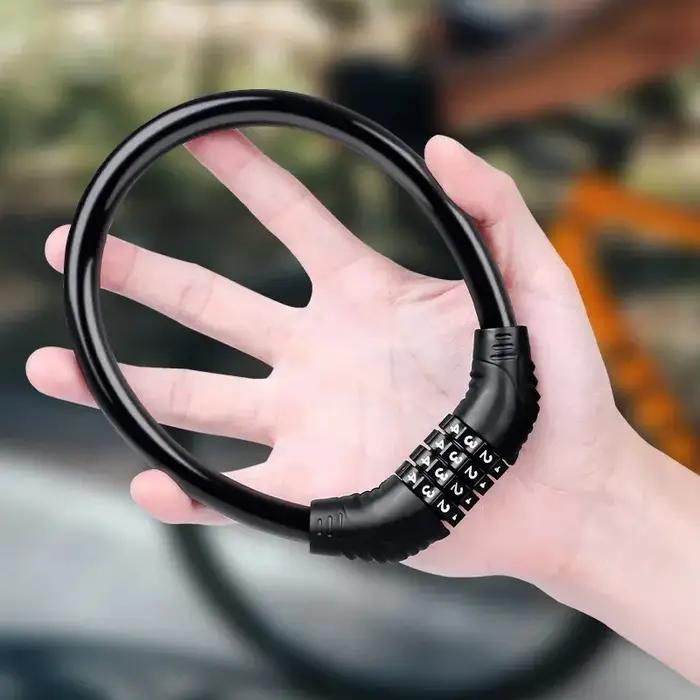 Serrure de vélo VTT sécurité Portable Code à 4 chiffres verrouillage acier pour vélo moto scooter occasions sportives