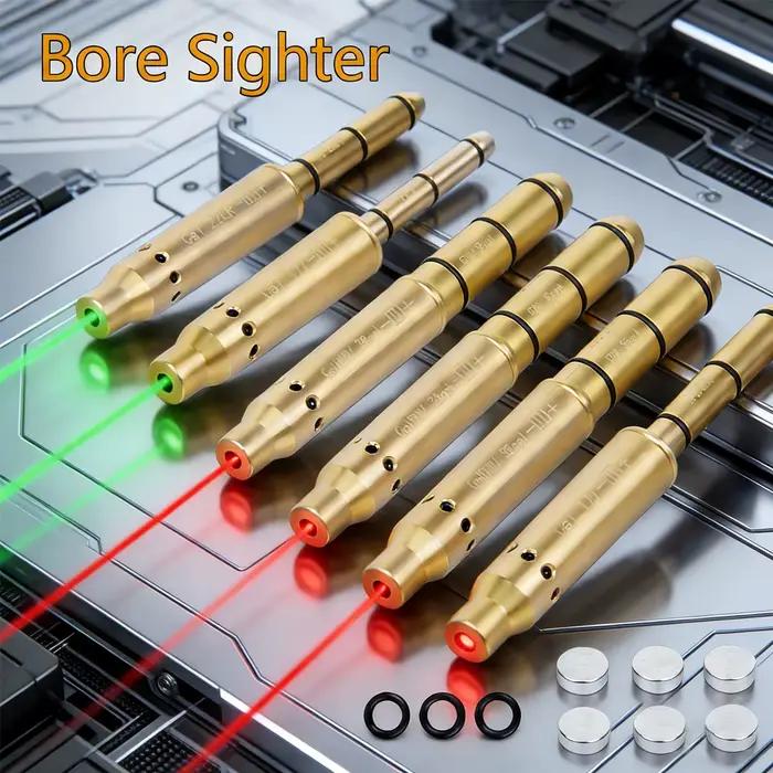 Laser rouge pour alignement de canon .177 .22LR 7.62 9mm 6.5mm 7mm .38spl .223 Cal, balles d'entraînement, aligneur de canon tactique pour la chasse