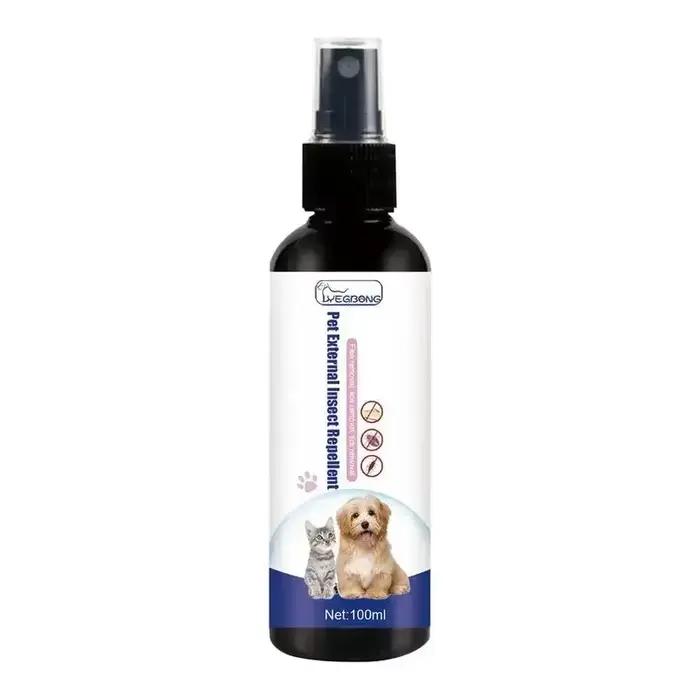 Spray anti-tiques naturel pour chiens chats animaux domestiques protection externe peau saine hygiène soins animaux de compagnie