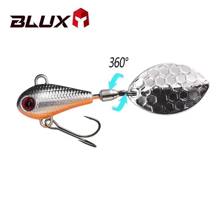 Leurres de pêche BLUX SPINTAIL 4.5g 7g 11g queue magnétique spinner shad vibration métal cuivre perche