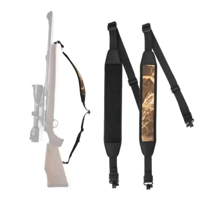 GUGULUZA – écharpe pour fusil, 2 points, avec rembourrage pivotant, sangle d'épaule réglable, pour l'extérieur, pour l'élingage, l'accès au fusil de chasse