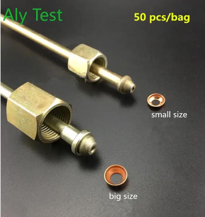 Joint conique en cuivre pour nid de tuyau haute pression, 50 pièces, pour Tube d'huile, Anti-fuite