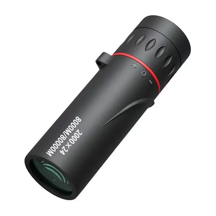 Télescope monocular 2000x24 HD portable pour chasse et observation d'oiseaux en extérieur