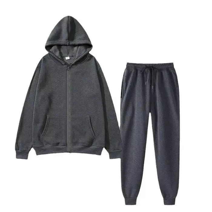 Ensemble de vêtements de sport unisexe de couleur unie