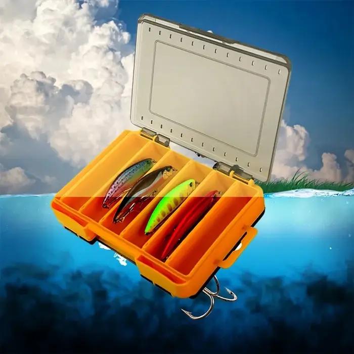 Boîte à outils de pêche multifonctionnelle portable, leurre double face, organisation d'appâts, exté