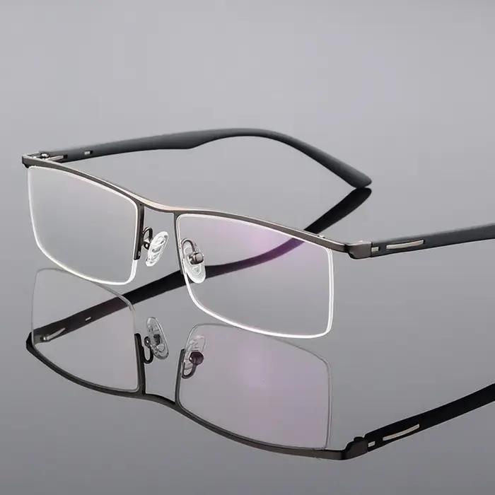 BCLEAR 2018 nouveauté haut de gamme affaires hommes lunettes cadre Unique Temple conception en allia