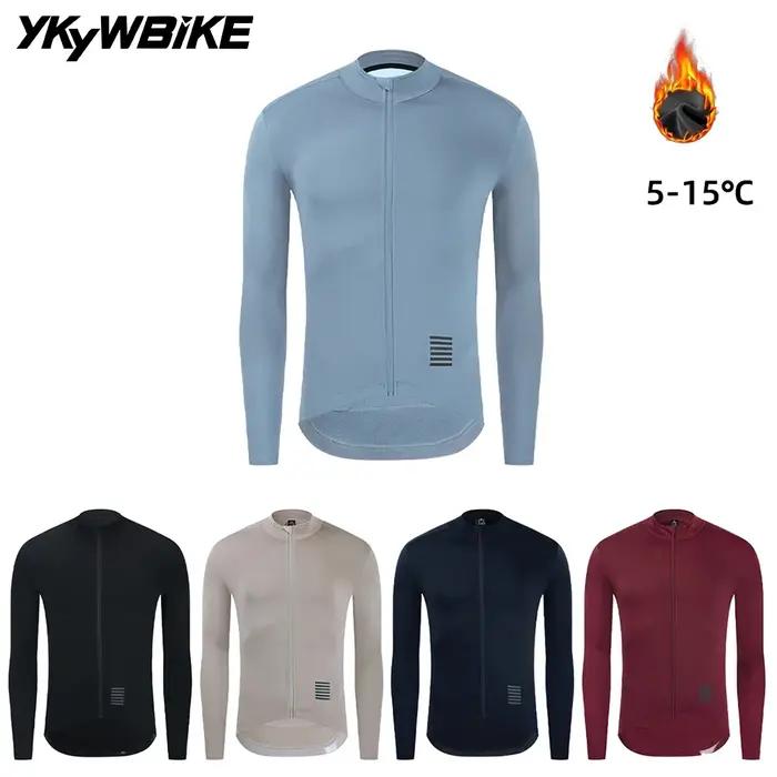 Ykywbike – maillot de cyclisme d'hiver pour hommes