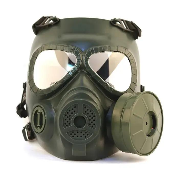 Masque à gaz tactique M04 crâne factice avec ventilateur pour airsoft paintball chasse cosplay protection