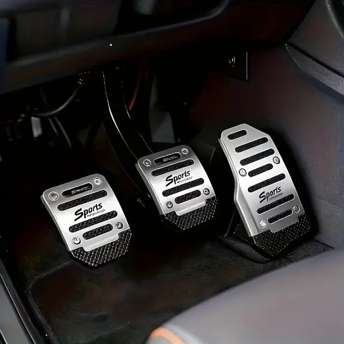 3 pédales de voiture antidérapantes manuelles – Conception ergonomique, durable, adaptées aux accélé