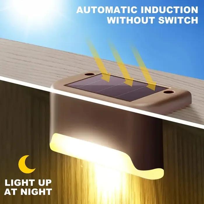 LED solaire escalier lumière extérieure étanche appliques murales LED lumières solaires ménage balco