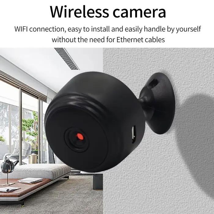 TTLOCK WiFi Mini caméra Web caméscope moniteur de sécurité sans fil HD vidéo Micro caméra enregistre