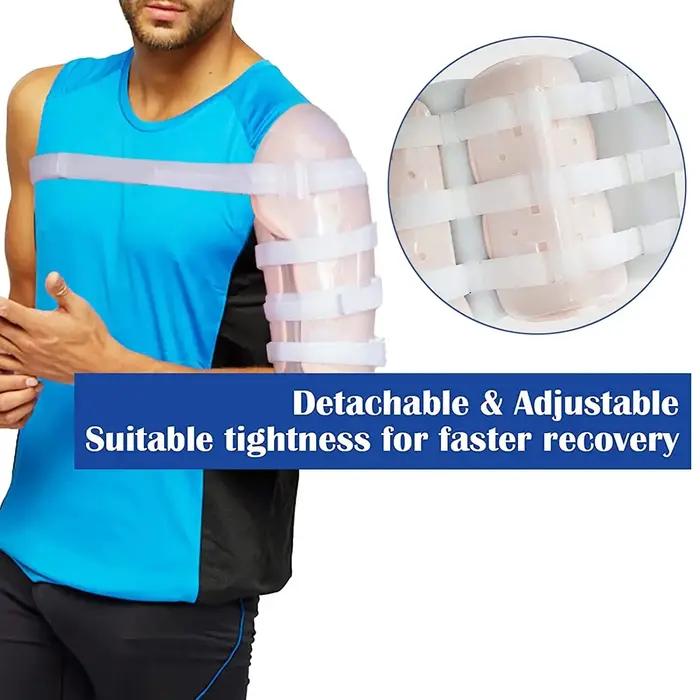 Attelle de fracture humérale orthèse de bras élégante avec support de manchette pour femmes et hommes occasions de récupération santé