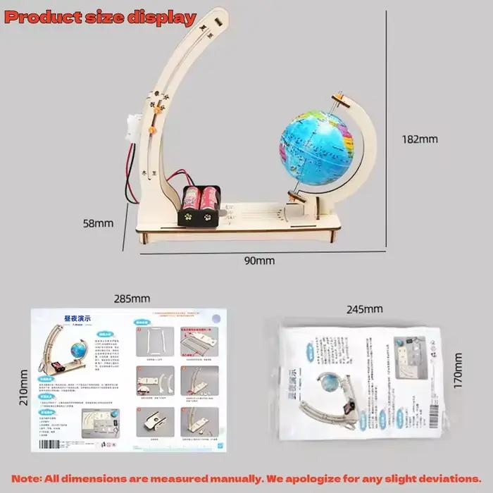 Bricolage modèle de terre jour nuit Cycle Science Kit tige éducatif Globe jouet pour enfants salle d