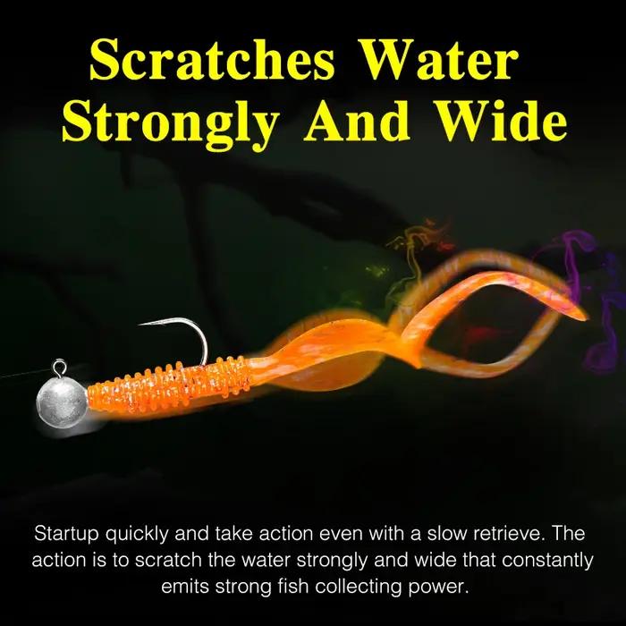 TSURINOYA leurre de pêche Grub 63mm 0.7g 40 pièces jeu léger Ajing appât souple artificiel BOUNDEN b