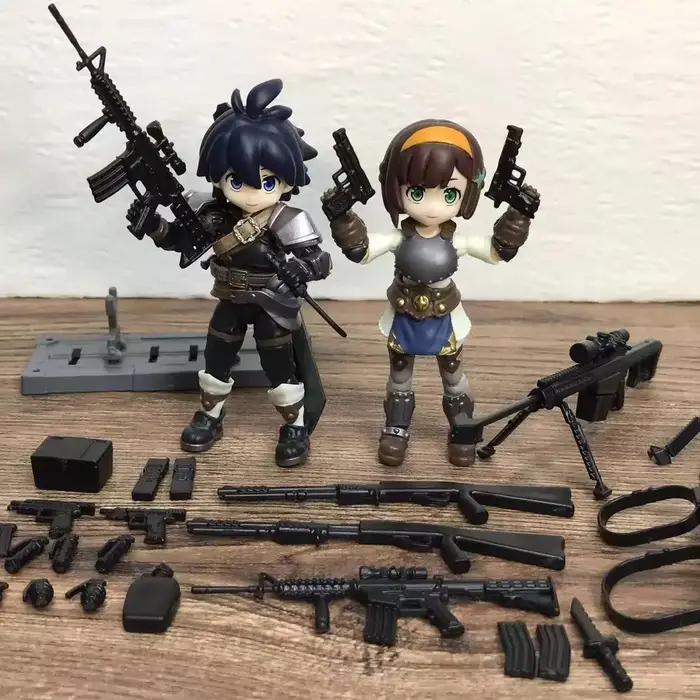 YAMADA Miniature 1/12 Scale Weapons Library Model Mini Gun M4 Toy Accessories Bracket for 6in Soldier Action Figure Body