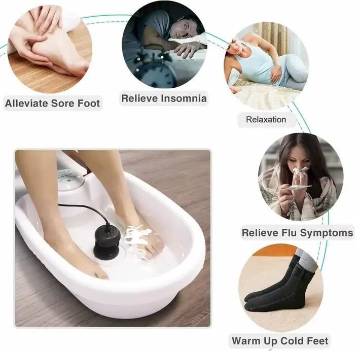 Baignoire pour les pieds uniquement, Ion détox, bassin de bain pour Spa, seaux de trempage pour les pieds, Sauna, spa pour les pieds, baignoire, Massage par vibrations, matrices de soins Aqua