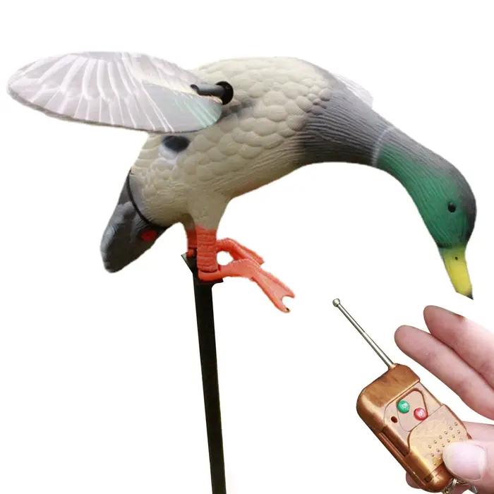 Leurre canard aile tournante motorisé - Appât silencieux télécommandé pour chasse au gibier d'eau