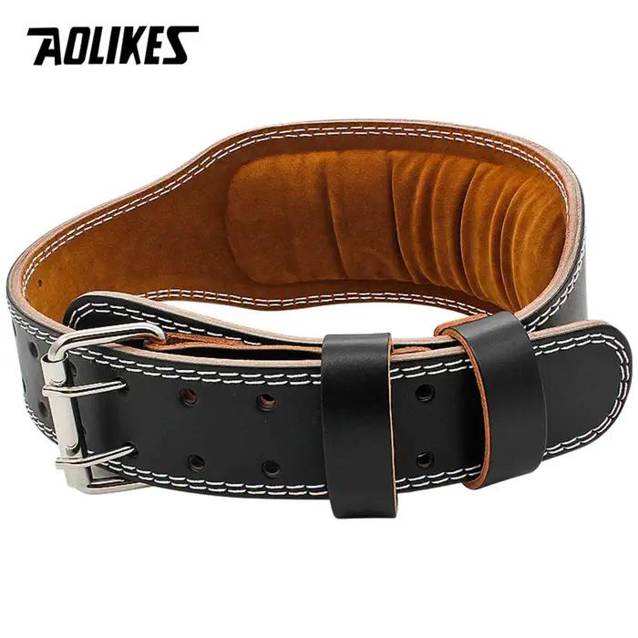 AOLIKES taille soutien sport ceinture de sécurité protéger Fitness Squat profond traction dure halté