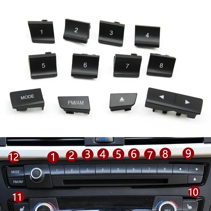 Tableau de bord avant de voiture, lecteur CD Radio, bouton de commutation, garniture de couverture p