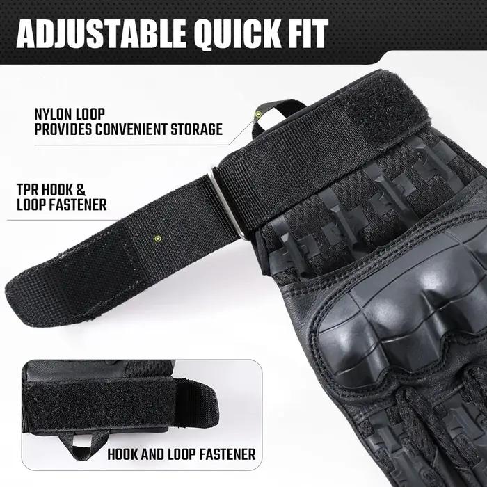 Gants tactiques écran tactile coque dure chasse airsoft tir sport outdoor anti-dérapant cuir