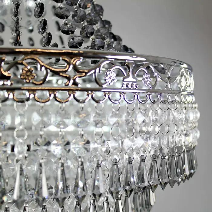 Blenheim 47 cm en plastique grand abat-jour de lustre en acrylique facile à installer pendentif gout