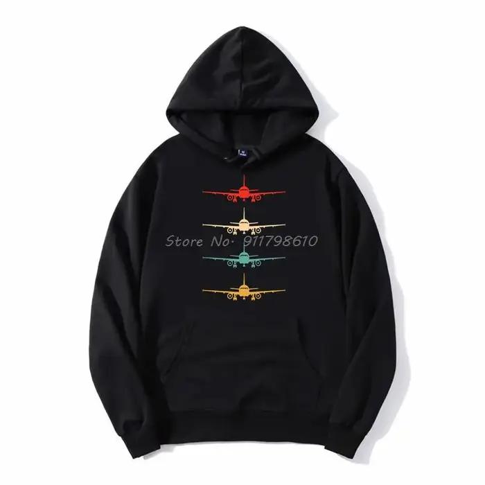 Sweat à capuche pilote vintage surdimensionné pour hommes, sweats à capuche sourire, sweat-shirt avi