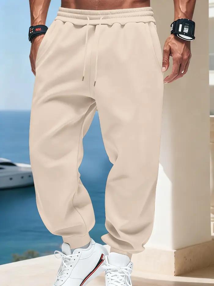 Homme automne polaire pantalons de sport cordon décontracté