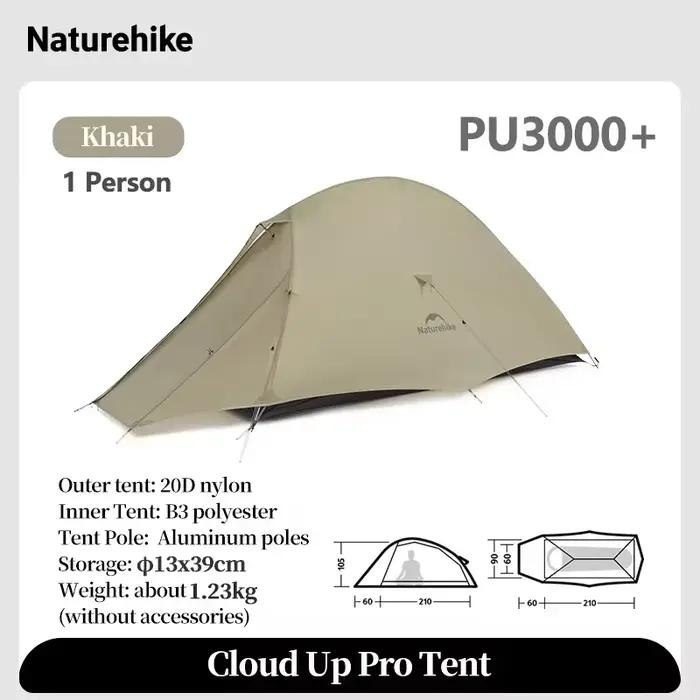 Tente ultralégère Naturehike Cloud Up 2 Pro pour 2 personnes