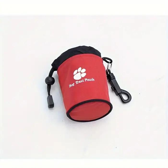 Pochette à friandises pour chien avec clip polyester motif de patte pour petites races transporteur parois souples occasions spéciales