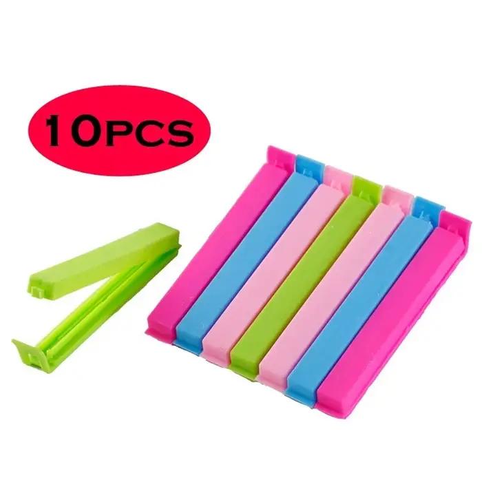 Clips Minces en Plastique pour Documents de Bonbons, Bancs de Bouche, Outil pour Garder les Biscuits