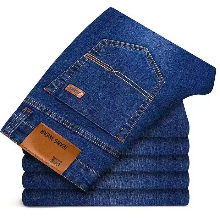 Nouveaux jeans classiques pour hommes jeans droit style biker salopette masculine décontracté polyester coton quatre saisons ocassions spéciales