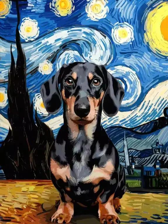 Teckel 5D diamant peinture mignon chien de compagnie Art mosaïque Portrait bricolage diamant broderi