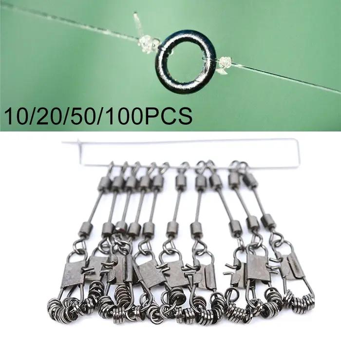 10/20/50/100 pièces joint torique anneau fort 2mm Anti-rouille Leader pêche à la mouche anneaux rond