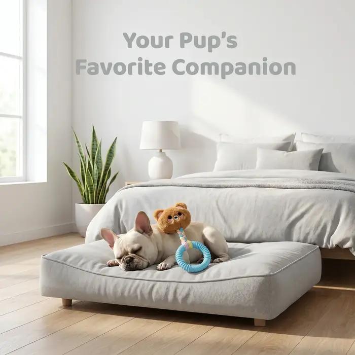 Jouets pour chiens : Anneau interactif en caoutchouc TPR résistant aux morsures pour petits et moyens