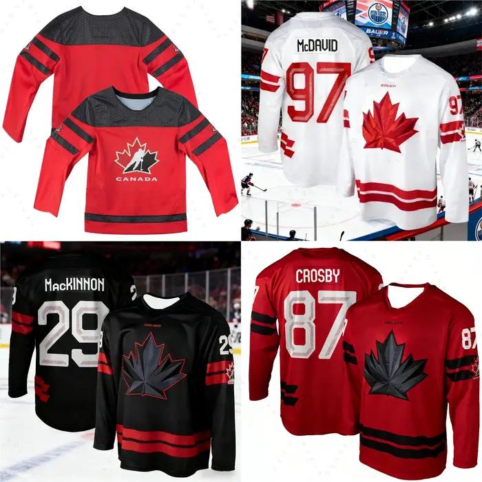 Nouveau modèle 2026 – Maillot de hockey sur glace du Canada – Édition spéciale fan McDavid – Kit de