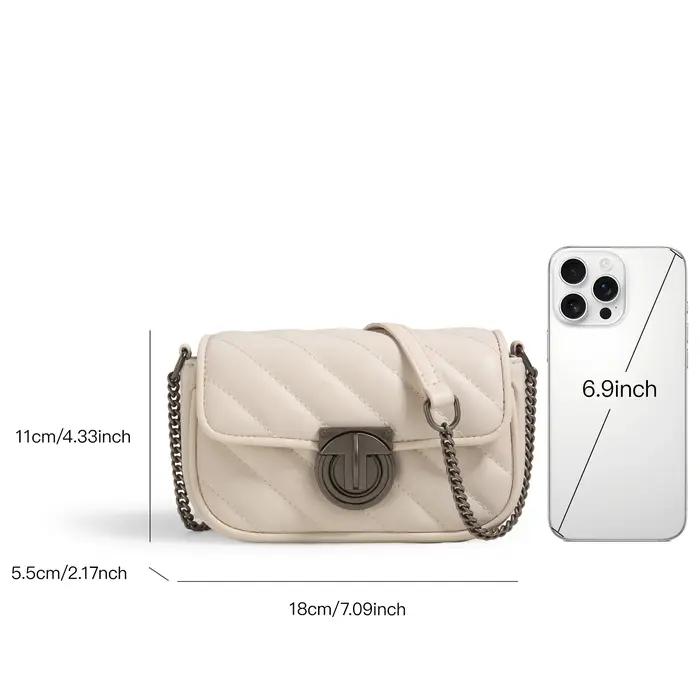 Sac à bandoulière en cuir matelassé ITAMOOD, sac à bandoulière de luxe et élégant pour femme, petit