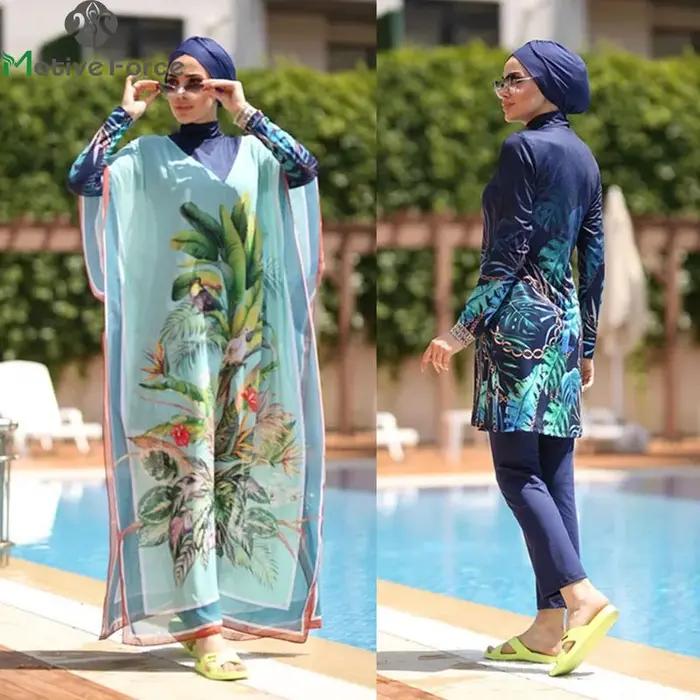 Burkini maillots de bains musulmans maillot bain femme hijab femme musulman Abaya – maillot de bain