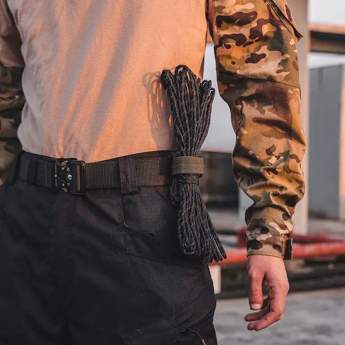 Gants en Nylon multi-usages, gants de travail à crochet, Clip de sécurité, corde d'escalade tactique