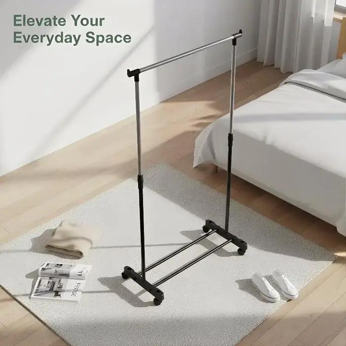 Séchoir à linge de chambre à coucher, support de rangement pour vêtements de salon, portant simple résistant à l'usure