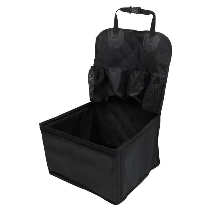 Siège de voiture pour chien avec poches de rangement