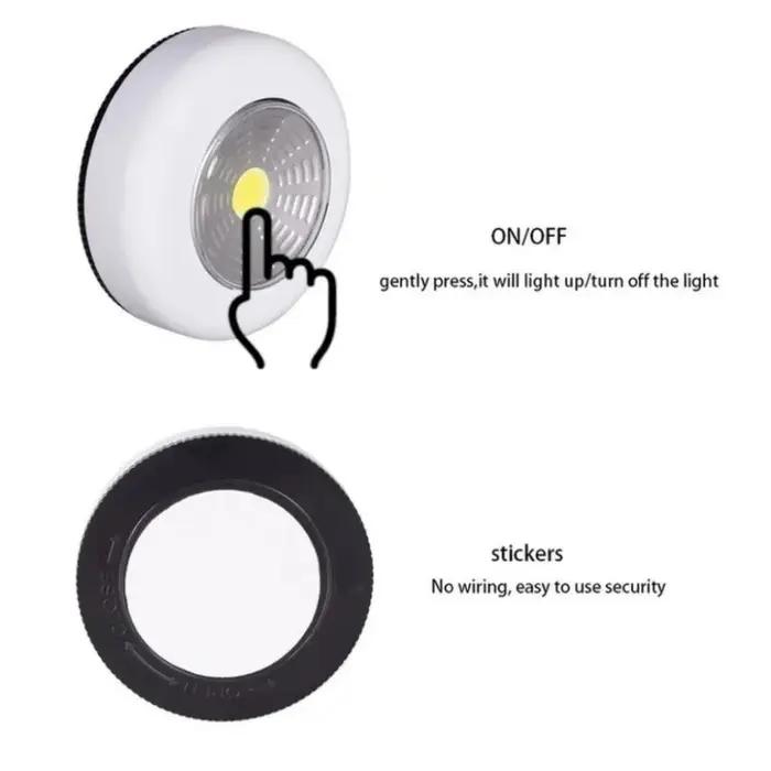 Interrupteur tactile LED veilleuse lampes murales sans fil pour chambre cuisine armoire placards arm
