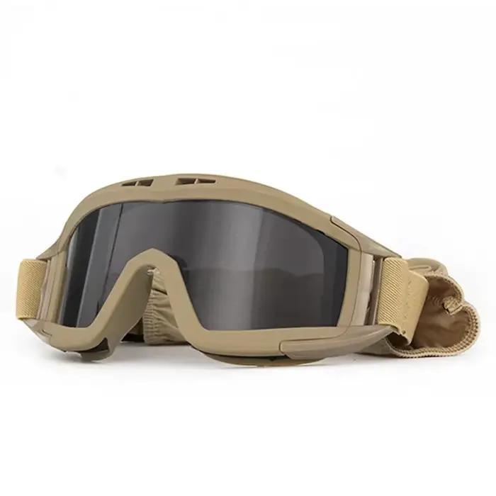 Lunettes tactiques militaires anti-vent et anti-sable pour wargame airsoft paintball et sports de plein air