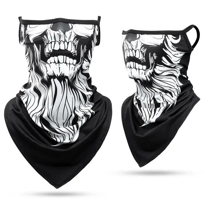 Bandana d'été tête de mort 3D pour hommes et femmes