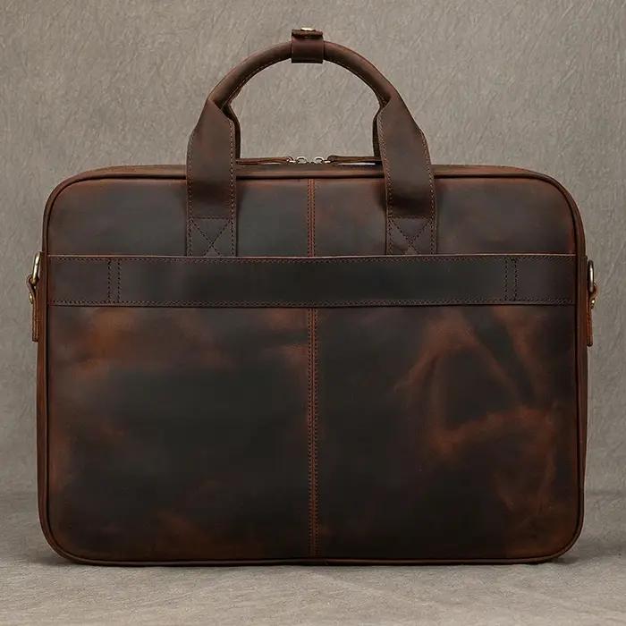 Étui à Bombes en Cuir group pour Homme, Sac d'Ordinateur, 14 15.6 Pouces, PC, Médecin, Avocat, Busin