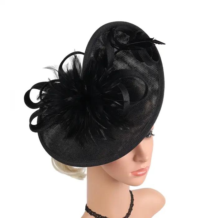 2025 Chapeau fascinateur élégant pour femmes Tea Party Kentucky Derby Fascinator Pillbox