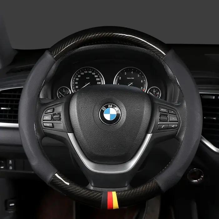 Juste de Volant de Voiture en Cuir de 38cm 15 Pouces, pour BMW Série 1 2 3 4 5 6 7 Z E46 E90 E87 F20