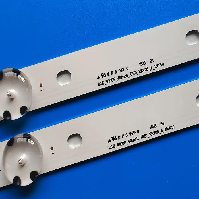 Bande de rétro-éclairage TV 49 pouces, pour 49LG61CH 49LF5500 49UF6400 49UF6407 49LF510V 49UF640V 49