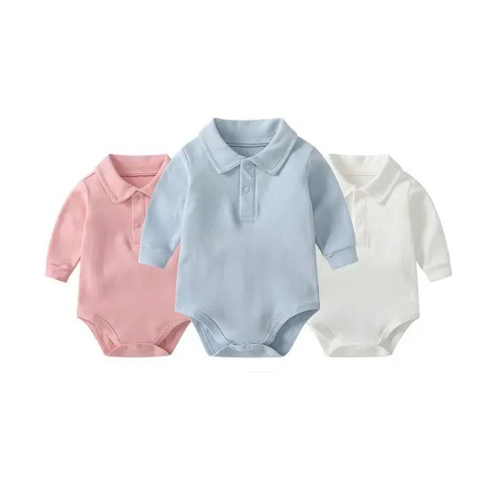Vêtements pour bébés Polo à manches longues pour nouveau-né