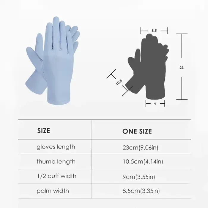 OhSunny Gants d'Été Femme - Frais Respirants Tactiles pour Écrans et Protection UV